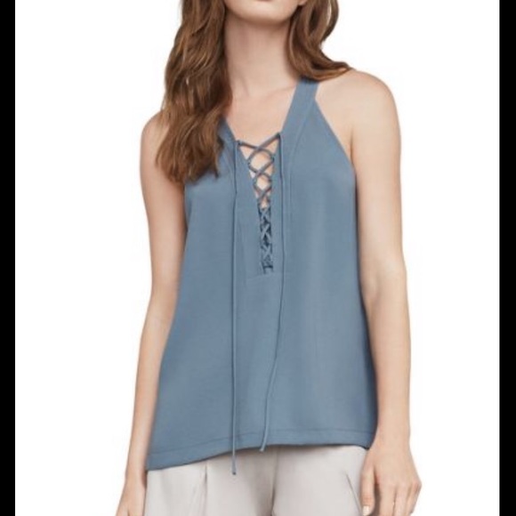 BCBGMaxAzria Tops - Lana Lace-Up tank top BCBG Maxazria